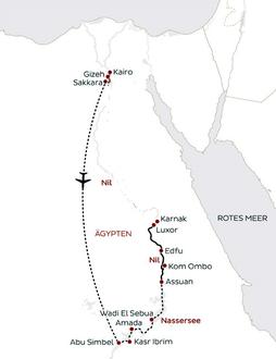 Nil-Schiffsreise Kairo - Abu Simbel - Luxor