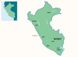 Peru-Rundreise Arequipa und Colca Canyon - Übersichtskarte