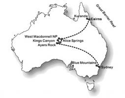Australien-Rundreise Ayers Rock und Kings Canyon