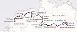 Schiffsreise Amsterdam - Berlin auf Kanälen und Flüssen
