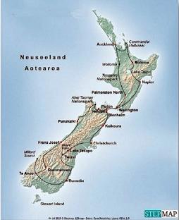 Neuseeland-Rundreise Nationalparks und Maori-Kultur - Route