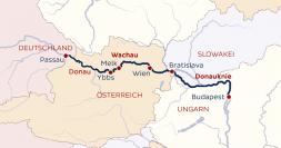 Donau-Schiffsreise Deluxe Wien - Budapest - Bratislava (Route)
