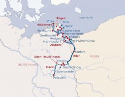 Oder-Schiffsreise Potsdam - Stralsund oder Stralsund - Potsdam