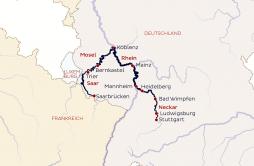 Rhein-Schiffsreise Stuttgart - Saarbrücken