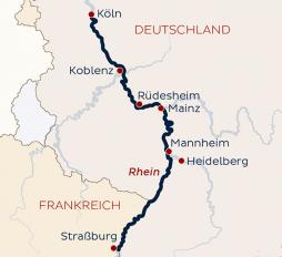 Rhein-Schiffsreise Weihnachtskreuzfahrt Köln-Straßburg-Köln